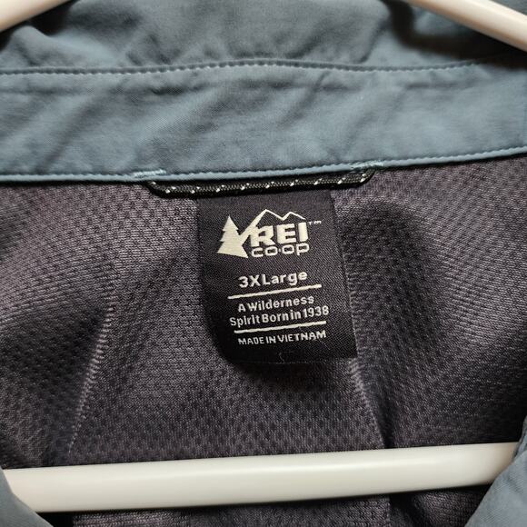 REI Co-op Shirt Mens Size 3XL Gray Long Sleeve Button Up Outdoor Hiking Bluesign - Picture 8 of 12